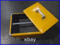 Vtg ROYAL CROWN RC COLA USA Soda Pop Metal Cooler Chest Embossed Letters