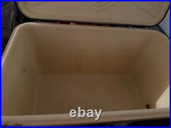Vtg Thermos Cooler Retro 1950s Ice Chest + Insulated Green Metal Large Portable