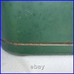 Vtg Thermos Cooler Retro 1950s Ice Chest + Insulated Green Metal Large Portable
