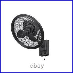 Wall Mounted Fan Oscillating 3 Speed Air Cooler 18 in. Indoor / Outdoor
