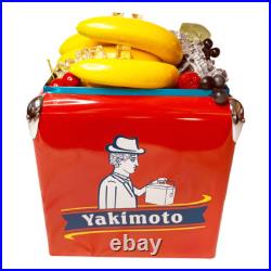 Water Cooler Metal Red Reto Ice Chest 13L Yakimoto Keep Cold for 48-72 Hours