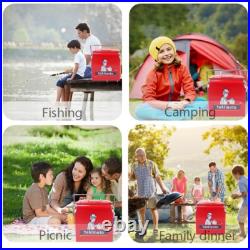 Water Cooler Metal Red Reto Ice Chest 13L Yakimoto Keep Cold for 48-72 Hours