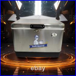 Waterproof Metal Ice Cooler 54 QT Yakimoto Reto Ice Chest for Camping BBQ Party