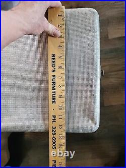 Western Field Vintage Cooler 50's Camping Hunting Silver Ice Chest Metal Pop Western Field Vintage Cooler 50's Camping Hunting Silver Ice Chest Metal Pop