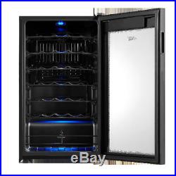 Wine Chiller Premium 34-Bottle Cooler Champagne Refrigerator Under Counter Bar