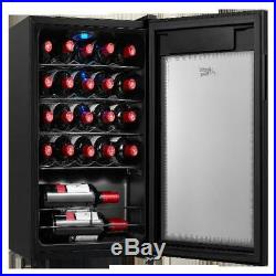Wine Cooler Chiller Fridge Arctic King Premium 24-Bottle LED Touch Control Black