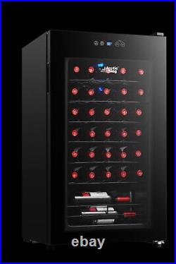 Wine Cooler Refrigerator Fridge Chiller Cellar Rack Freestanding 34 Bottle NEW