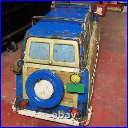 Woody Station Wagon Metal Art Ice Chest on Wheels Cooler Aaron Jackson