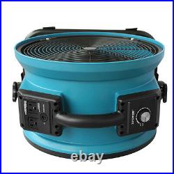 XPOWER X-34AR 1720 CFM Industrial Sealed Motor Axial Fan Air Mover w Outlets