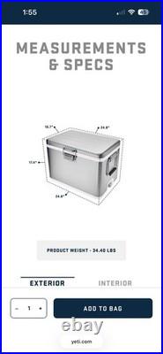 YETI Cooler V-Series Stainless Steel