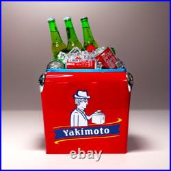 Yakimoto 14Q Vintage Personalized Metal Ice Chest Cooler Red Camping-NEW-Nice