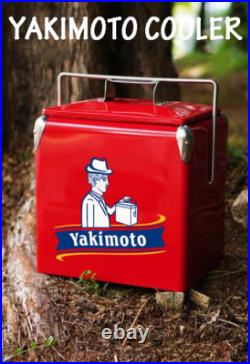 Yakimoto 14QT Retro Metal Beverage Cooler 72-Hour Ice Retention, 18-Can