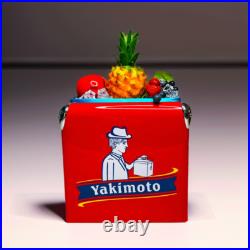 Yakimoto 14Qt Classic Vintage Red Metal Cooler, for Beach, Picnic, Camping, Boat