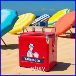 Yakimoto 14Qt Retro Portable Fishing Cooler, Leak-proof ice bucket for yachts