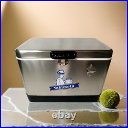 Yakimoto 51L/54qt Cooler with Metal bottle opener and handle, Insulated Ice Chest