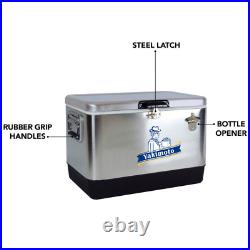 Yakimoto 54 QT Metal Cooler Box Ice Retention for 5-7 Days Portable Ice Chest