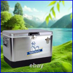 Yakimoto 54QT Cooler Ice Chest, Beach Cooler, Insulated Portable Cooler -NEW