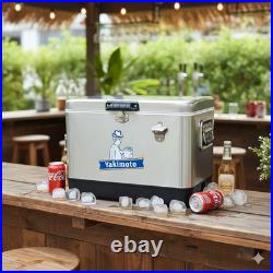 Yakimoto 54QT Stainless Steel Cooler -Outdoor Bar Party Relief Ice Cold Beverage