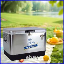 Yakimoto 54Qt Cooler Box Insulated Extra Large Picnic Lunch Camping Food Drinks