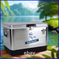 Yakimoto 54Qt Heavy duty Hard Cooler Insulated Portable Ice Chest Box for Beach