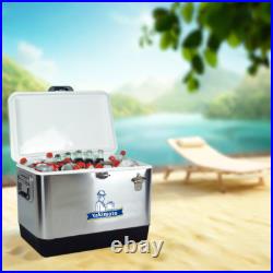 Yakimoto 54Qt Insulated Portable Retro Ice Chest Cooler for Party Camping