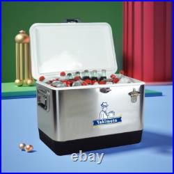 Yakimoto 54Qt Stainless Steel Ice Chest, Sturdy, Safe, Easy to Clean, Free Shipping