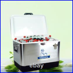 Yakimoto 54Qt Stainless Steel Personalized Insulation Ice Cooler, Eco-Friendly