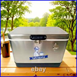 Yakimoto 54Qt Stainless steel hard cooler, Fishing Ice Bucket, Portable Outdoor