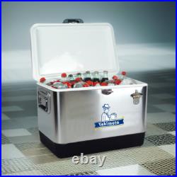 Yakimoto 54Qt Unique Stainless Steel Cooler, Sturdy and Durable, eco-friendly Yakimoto 54Qt Unique Stainless Steel Cooler, Sturdy and Durable, eco-friendly