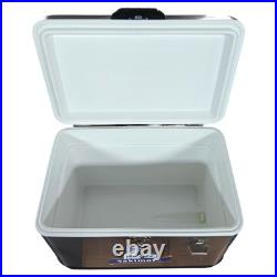 Yakimoto Classic Stainless Steel 54Qt Cooler with Wheels and Retractable Handle