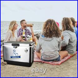 Yakimoto CommercialGrade Ice Chest 51L Stainless Steel, Leakproof Camping Cooler Yakimoto CommercialGrade Ice Chest 51L Stainless Steel, Leakproof Camping Cooler