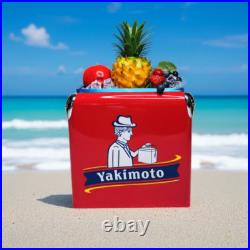 Yakimoto Creative Beach Metal Legacy Ice Chest, 14Qt Portable waterproof Cooler
