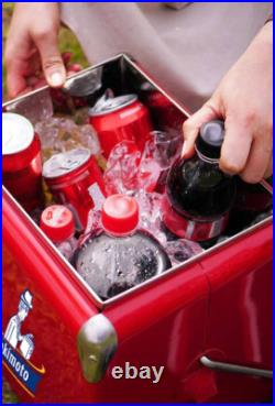Yakimoto Festival Must-Have CoolerRed Retro Metal 14QtFood & Beverage Storage