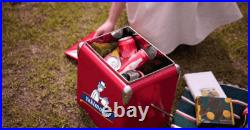 Yakimoto Festival Must-Have CoolerRed Retro Metal 14QtFood & Beverage Storage
