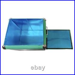 Yakimoto Greenish-Blue 14Qt Metal Ice Chest, Essential for Outdoor Travel Parties