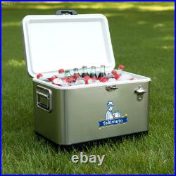 Yakimoto Hard Cooler, Insulated Portable Ice Box 54Qt 80-Can Capacity Ice Chest