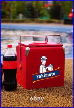 Yakimoto Metal Picnic Ice Chest, Portable 14Qt Compact, Long-Lasting Ice Retention