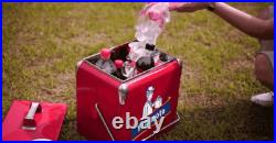 Yakimoto Metal Picnic Ice Chest, Portable 14Qt Compact, Long-Lasting Ice Retention