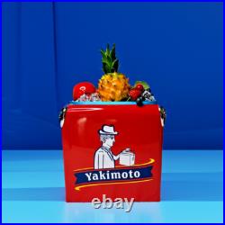 Yakimoto Metal Vintage Food Drinks Cooler, preserve freshness for a long time