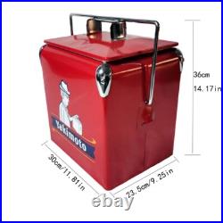 Yakimoto Metal Vintage Food Drinks Cooler, preserve freshness for a long time