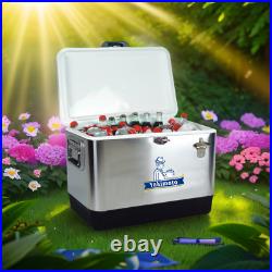 Yakimoto Outdoor Garden Metal Ice Chest for Camping Picnic Party-Free Shipping