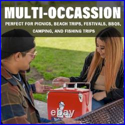 Yakimoto Personalized Metal Ice Box, 14Qt Ice Chest, a must-have for summer fun