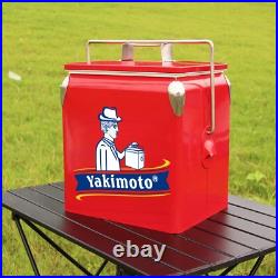 Yakimoto Personalized Metal Ice Box, 14Qt Ice Chest, a must-have for summer fun