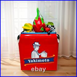Yakimoto Personalized Retro Metal Ice Chest, Portable Cooler