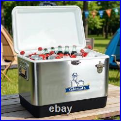 Yakimoto Personalized Retro stainless steel Cooler, 54Qt Ice Chest-VERY COOL