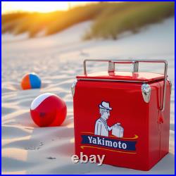 Yakimoto Portable 14Qt Soda Food Insulated Cooler Box for Summer Beach Trips