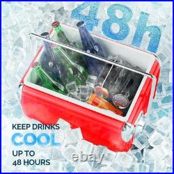 Yakimoto Portable 14Qt Soda Food Insulated Cooler Box for Summer Beach Trips
