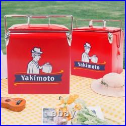 Yakimoto Red Vintage Picnic Cooler 14Qt, Keeps Lunch Fresh & Chilled All Day