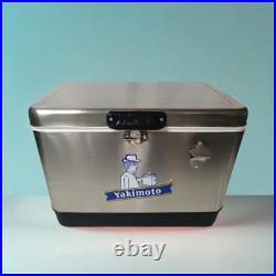 Yakimoto Retro Ice Chest Cooler with Bottle Opener 51L (54 qt), 85 Can Capacity