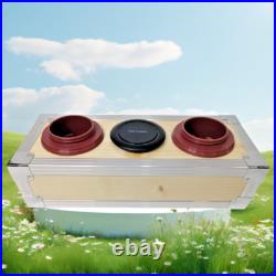 Yakimoto Retro ice chest cooler, With wireless charging, Wood and metal, portable